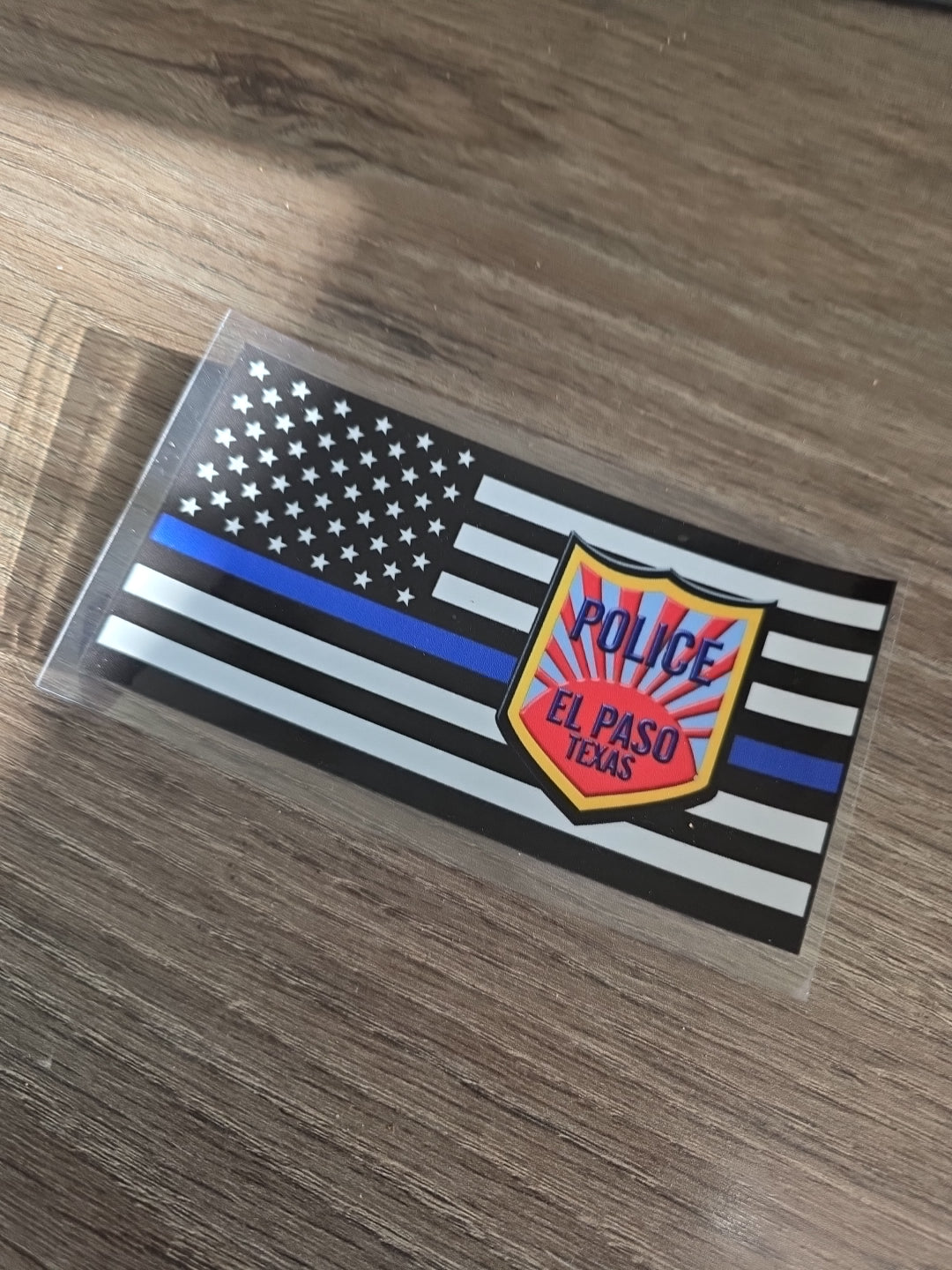 American Flag Badge EPPD UV DTF Decal Sticker