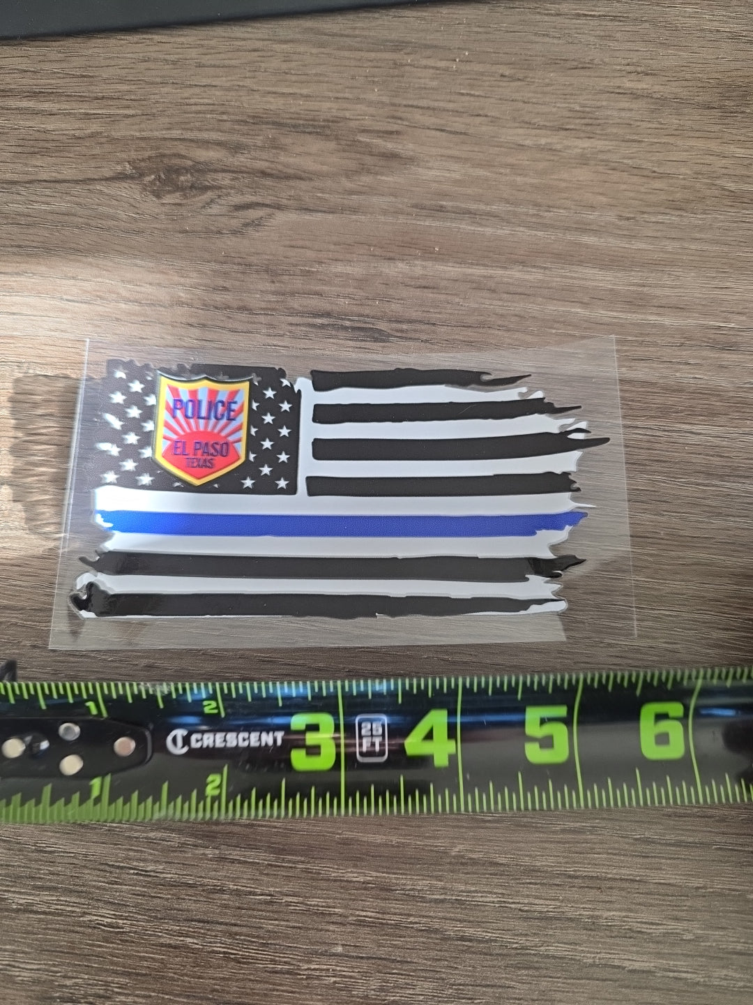 American Flag Badge EPPD UV DTF Decal Sticker