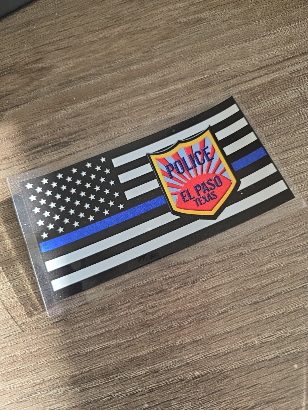American Flag Badge EPPD UV DTF Decal Sticker