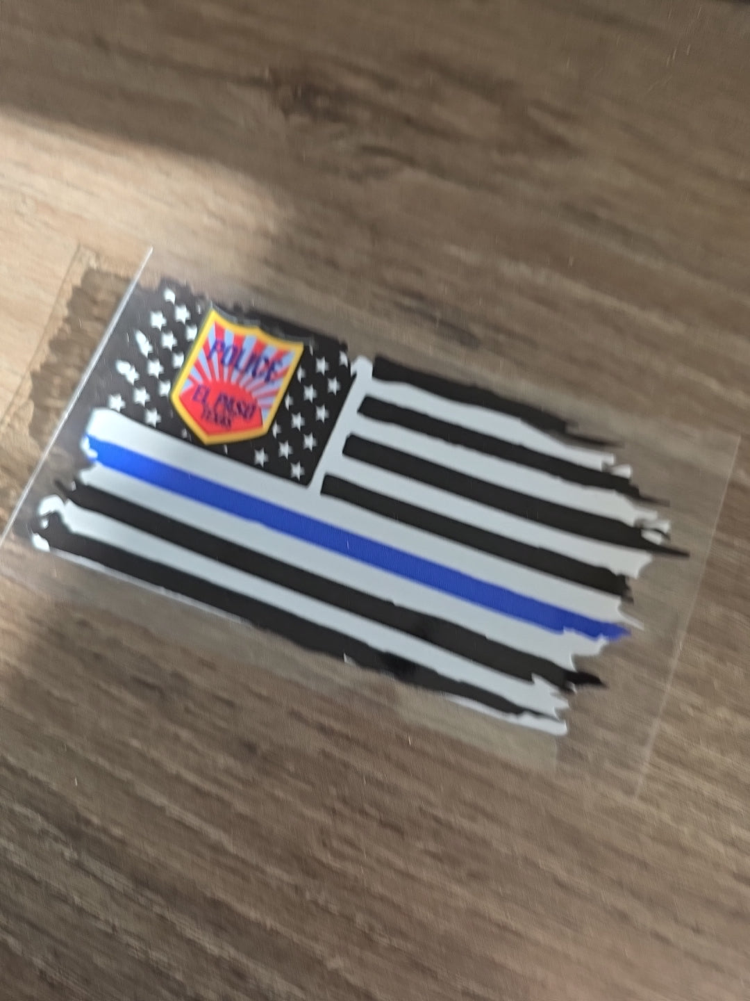 American Flag Badge EPPD UV DTF Decal Sticker