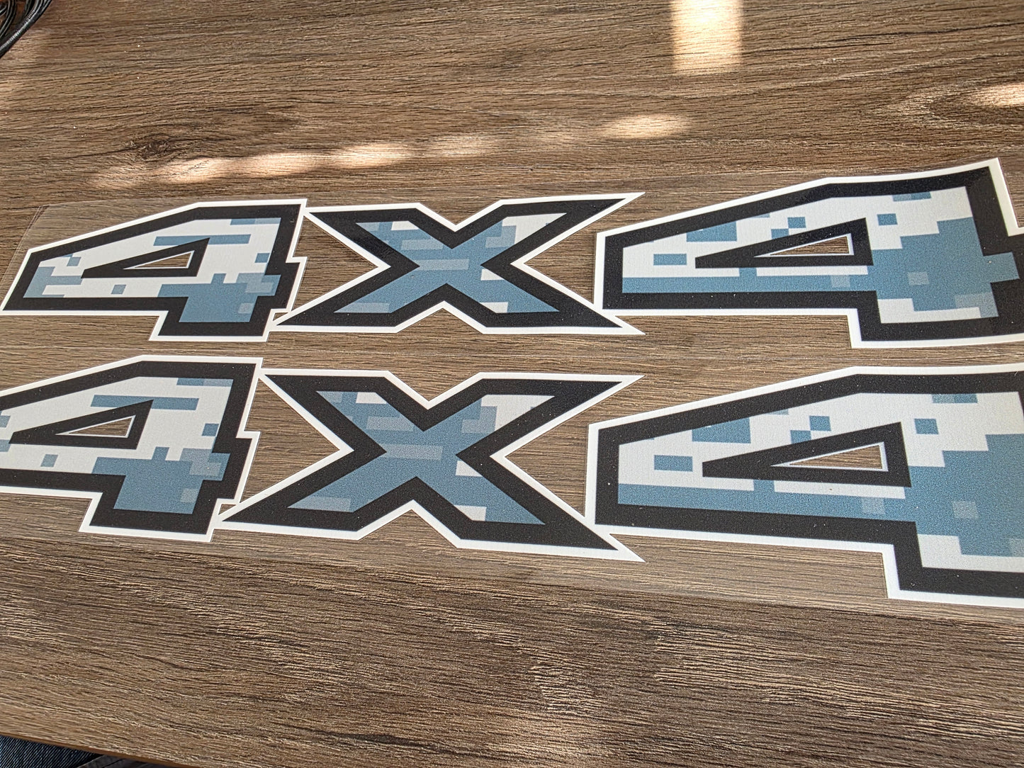 2pc 2015–2016 Ford F-150/F-250/F-350 4x4 Bed Decals – UV DTF Replacement Set