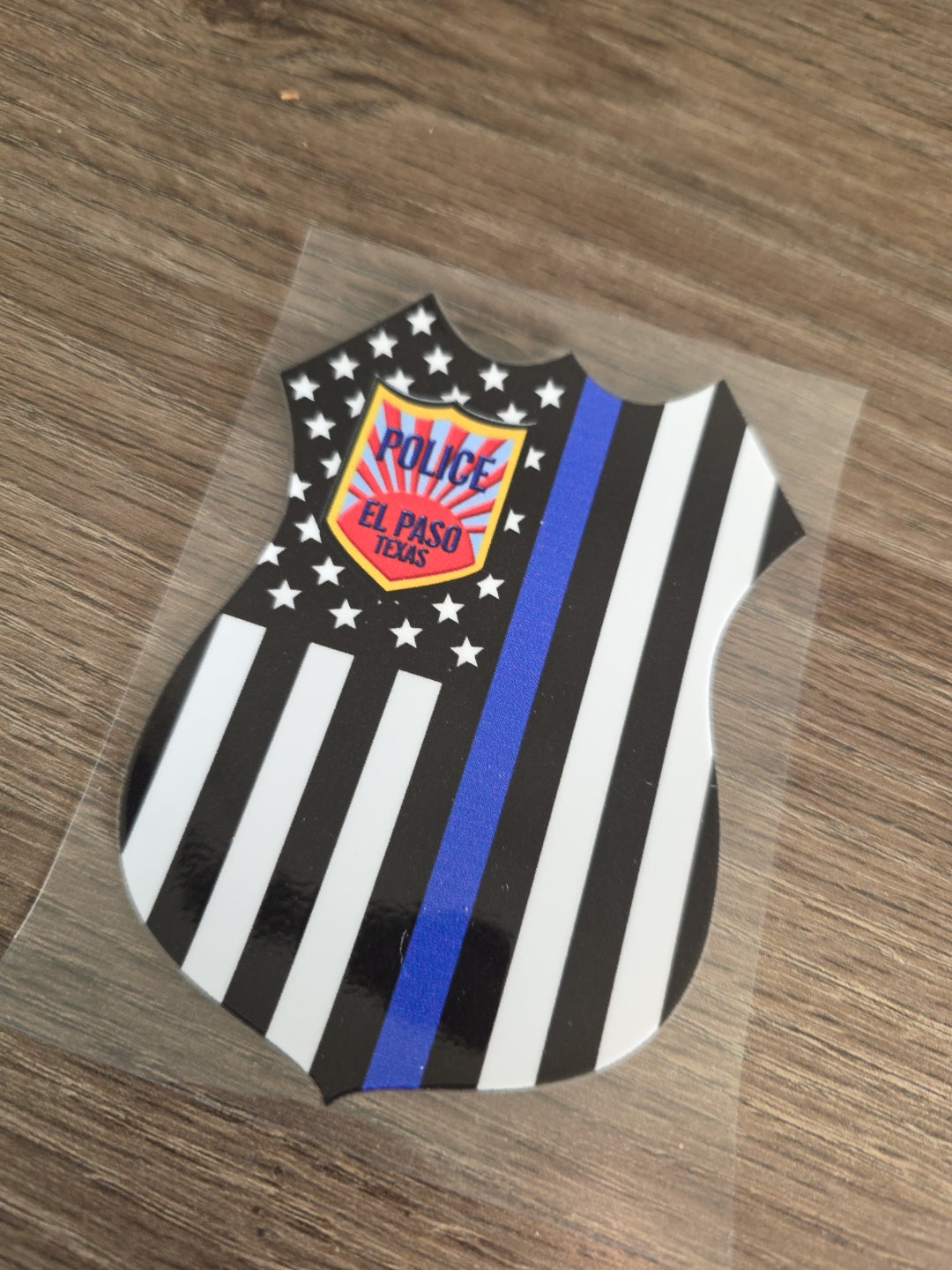 American Flag Badge EPPD UV DTF Decal Sticker