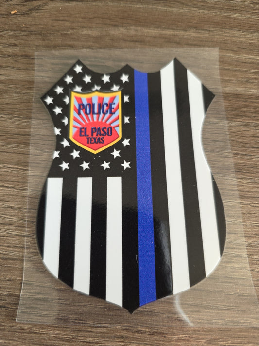 American Flag Badge EPPD UV DTF Decal Sticker