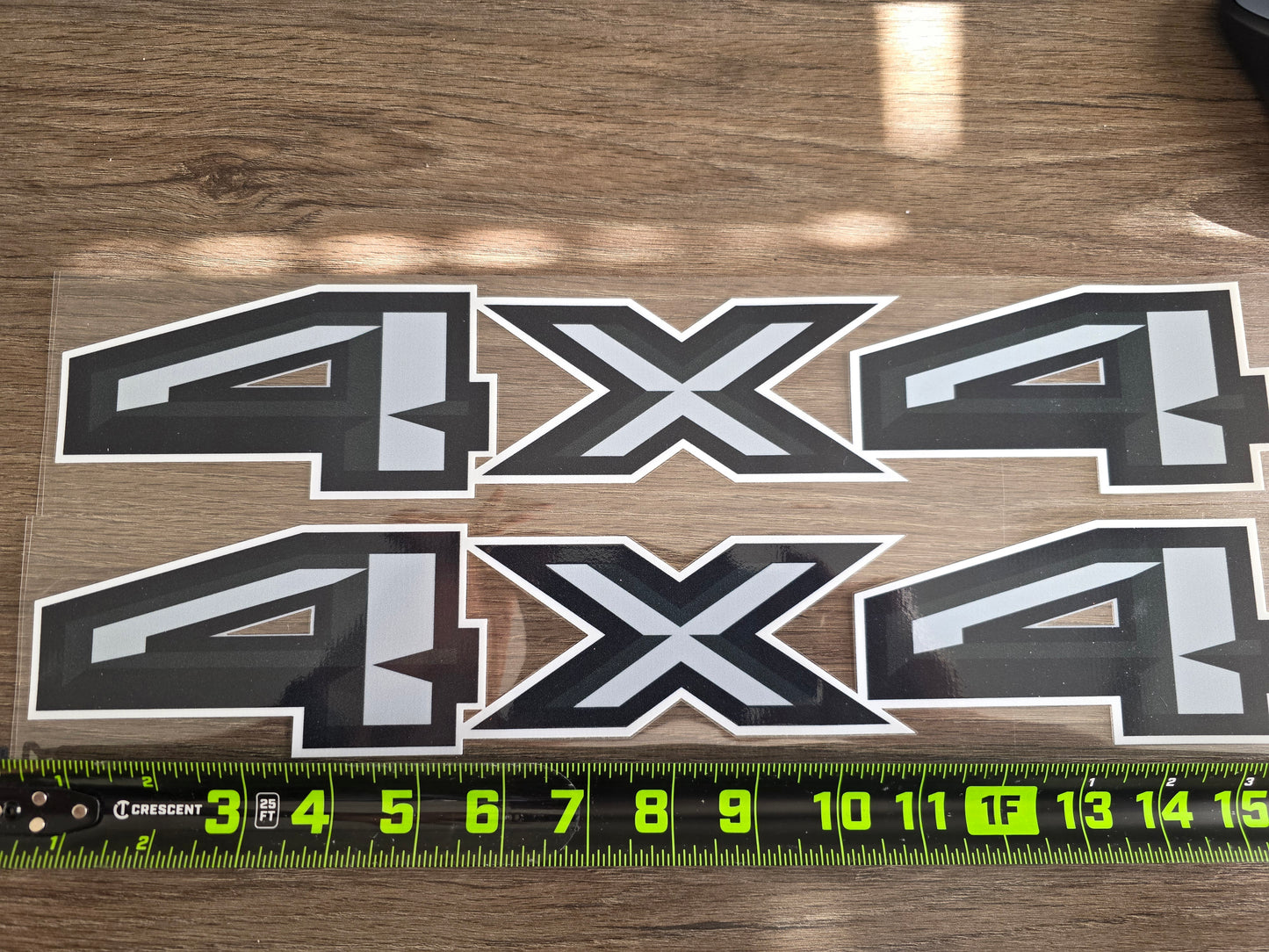 2pc 2015–2016 Ford F-150/F-250/F-350 4x4 Bed Decals – UV DTF Replacement Set