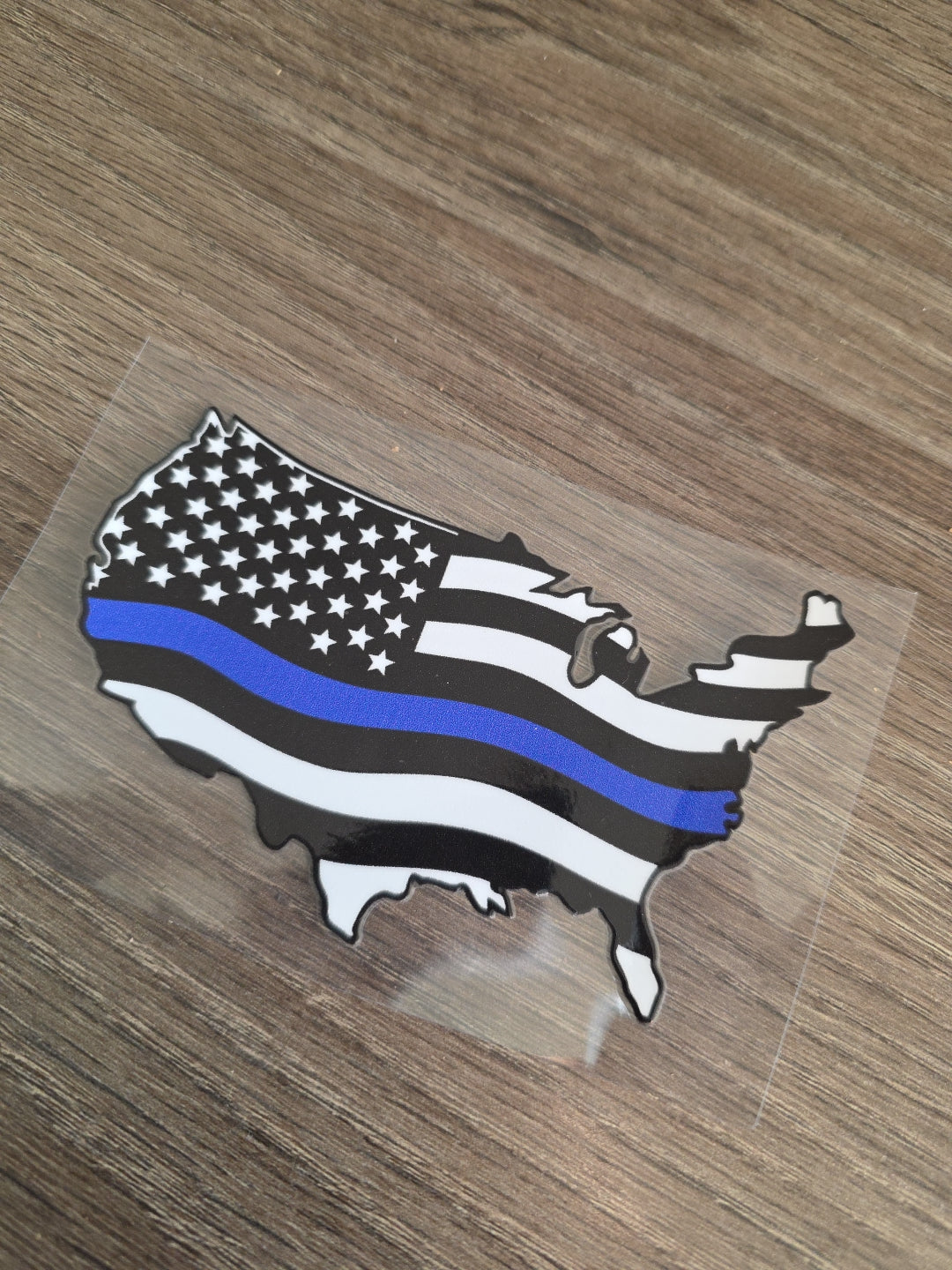American Flag United States Silloutte UV DTF Decal Sticker