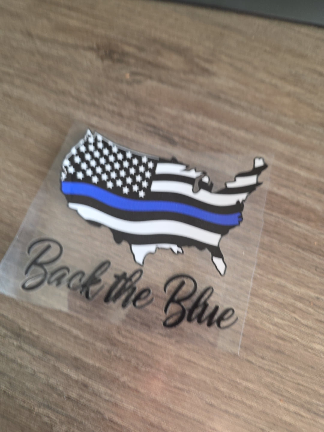 American Flag United States Silloutte UV DTF Decal Sticker