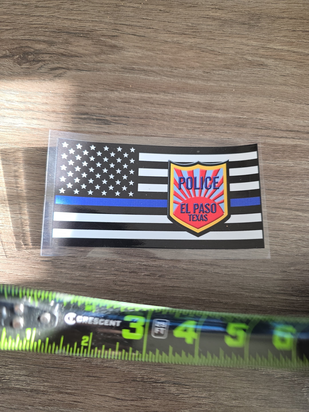 American Flag Badge EPPD UV DTF Decal Sticker