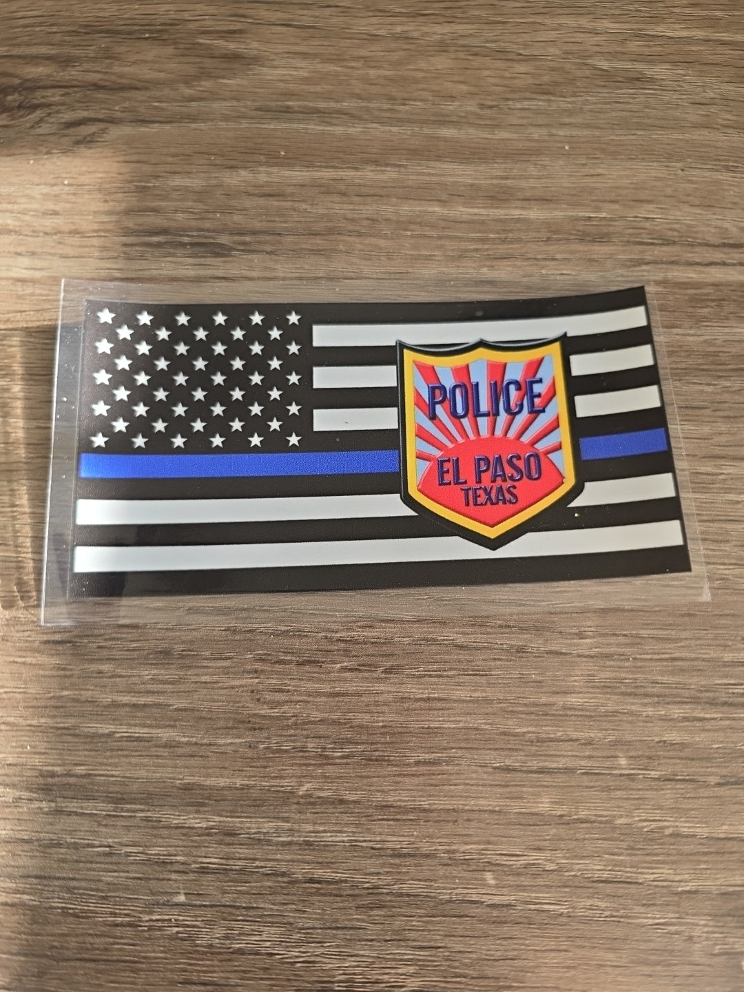 American Flag Badge EPPD UV DTF Decal Sticker